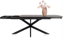 Pavalon, uitschuiftafel 170 (+ 60) x 100 cm - Antraciet