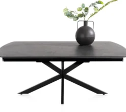 Pavalon, uitschuiftafel 200 (+ 78) x 100 cm - Antraciet