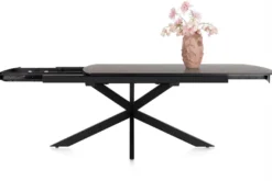 Pavalon, uitschuiftafel 200 (+ 78) x 100 cm - Antraciet