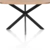 Pavarotti, bartafel 150 x 120 cm (hoogte: 92 cm) - x-poot centraal - metaal - centrale poot metaal