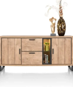 Pavarotti, dressoir 190 cm - 2-deuren + 2-laden + 2-niches (+ LED)
