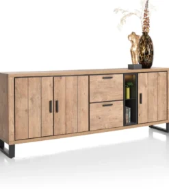 Pavarotti, dressoir 230 cm - 3-deuren + 2-laden + 2-niches (+ LED)