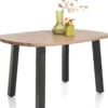Pavarotti, eetkamertafel 130 x 110 cm - ovaal - 4-poot - metaal - tafelpoten (4) metaal