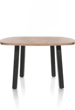 Pavarotti, eetkamertafel 130 x 110 cm - ovaal - 4-poot - metaal - tafelpoten (4) metaal