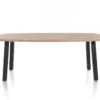 Pavarotti, eetkamertafel 210 x 108 cm - 4-poot - metaal - tafelpoten (4) metaal