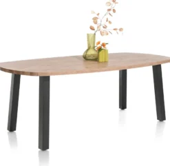 Pavarotti, eetkamertafel 210 x 108 cm - 4-poot - metaal - tafelpoten (4) metaal