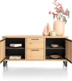 Pavie, dressoir 175 cm - 2-deuren + 2-laden - natural