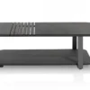 Pavie, salontafel 110 x 60 cm + 1-niche (knock-down) - castle black