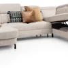 Pertina, longchair links - 2,5 zits zonder arm - ottomane big rechts