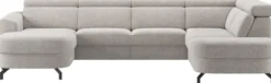 Pertina, longchair links - 2,5 zits zonder arm - ottomane big rechts