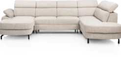 Pertina, longchair links - 2,5 zits zonder arm - ottomane big rechts
