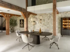 Ravello, eetkamertafel 210 x 120 cm - Basalt