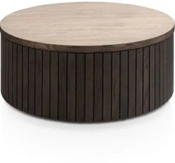 Ravello, salontafel 80 x 80 cm - Basalt