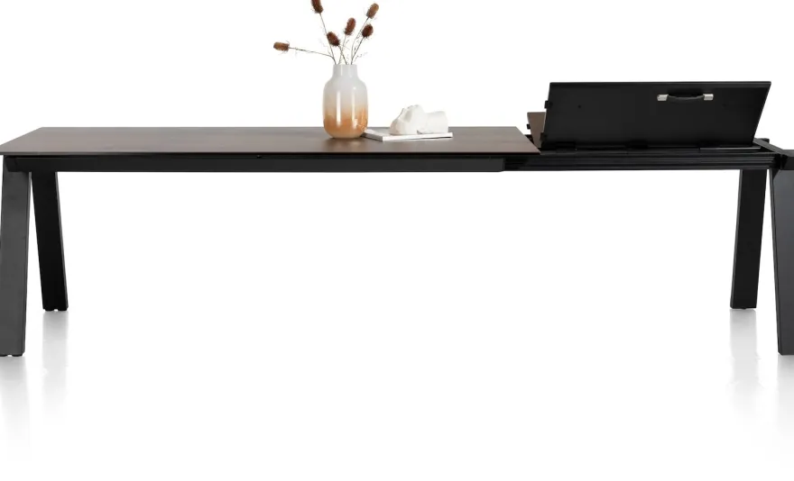 Stanford, uitschuiftafel 140 (+ 60) x 100 cm - Roest
