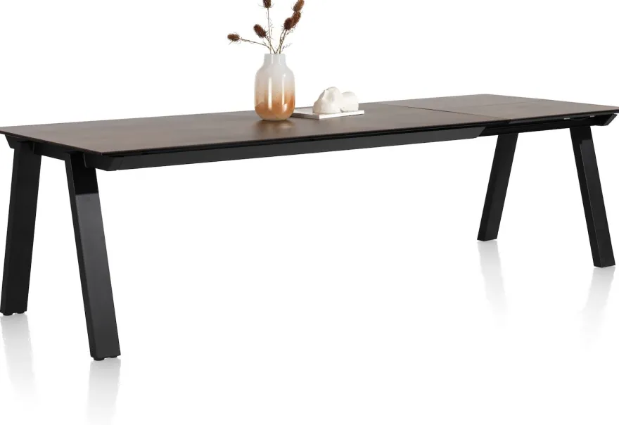 Stanford, uitschuiftafel 140 (+ 60) x 100 cm - Roest