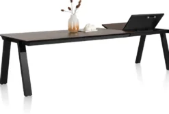Stanford, uitschuiftafel 140 (+ 60) x 100 cm - Roest