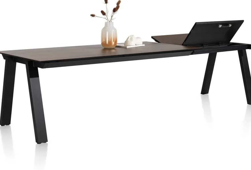 Stanford, uitschuiftafel 140 (+ 60) x 100 cm - Roest