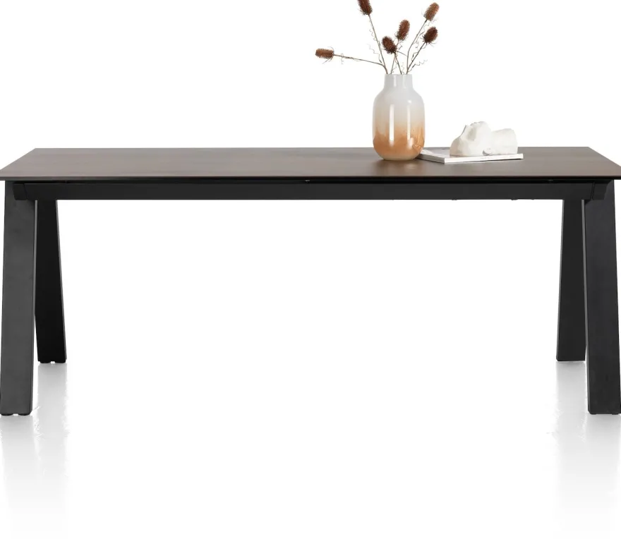 Stanford, uitschuiftafel 140 (+ 60) x 100 cm - Roest