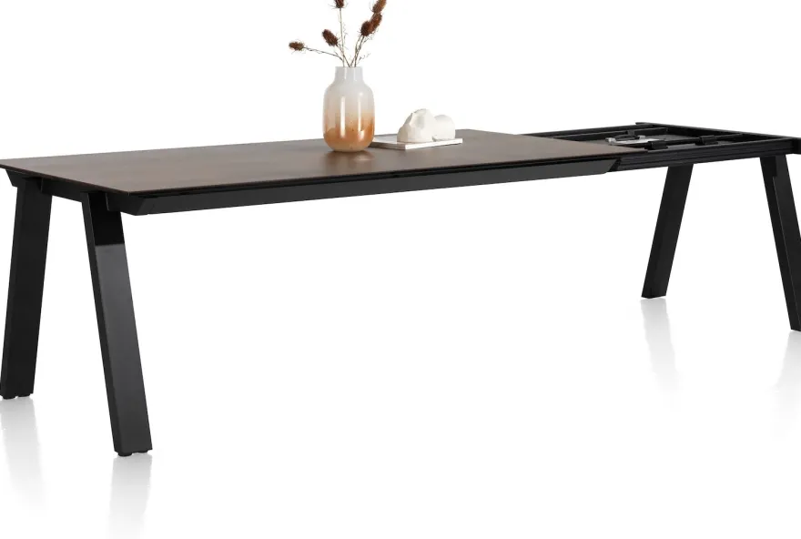 Stanford, uitschuiftafel 140 (+ 60) x 100 cm - Roest