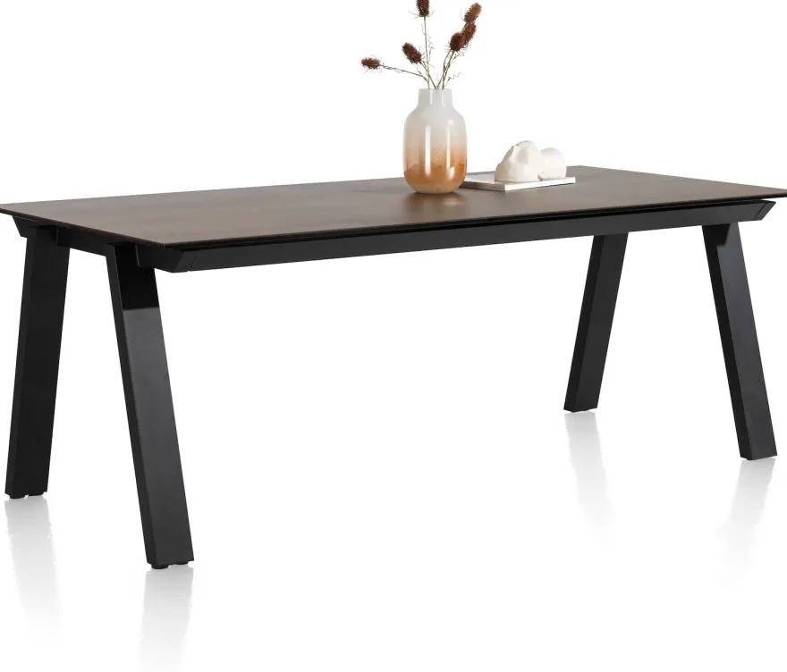 Stanford, uitschuiftafel 140 (+ 60) x 100 cm - Roest