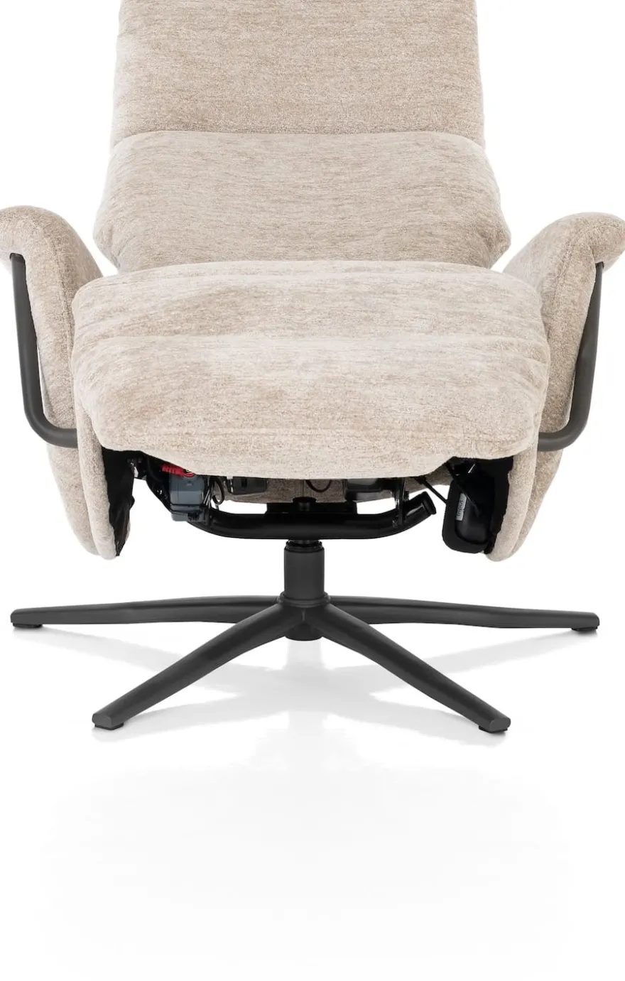 Stelvio, relax-fauteuil - 3-motoren - graphiet poot - elektrische hoofdsteun