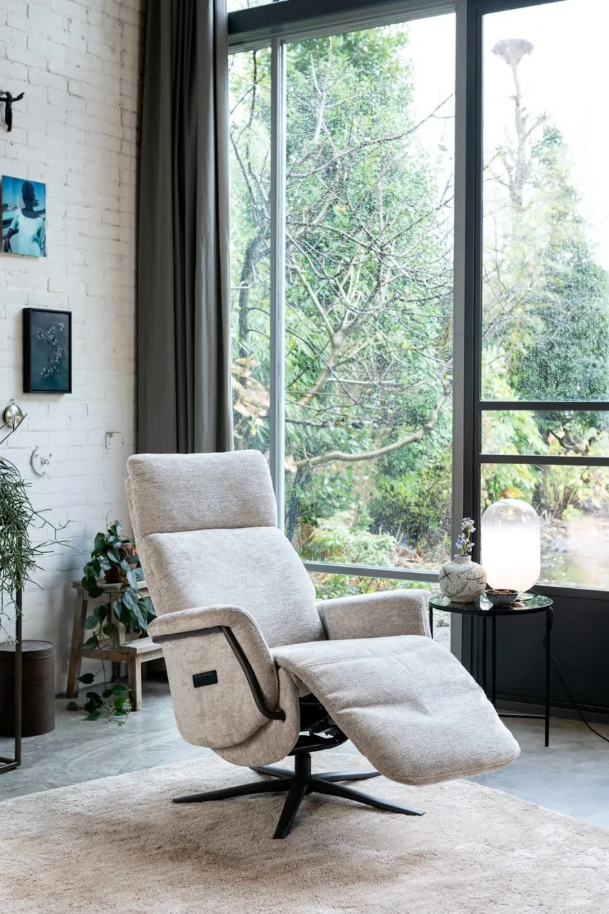 Stelvio, relaxfauteuil - stof Enzo