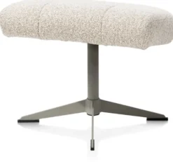 Torino, relaxfauteuil incl. poef - silk grey
