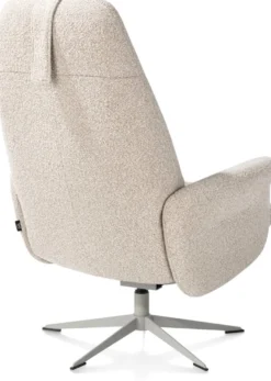 Torino, relaxfauteuil incl. poef - silk grey