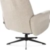 Torino, relaxfauteuil incl. poef - grafiet frame