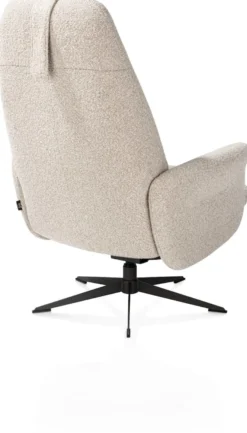 Torino, relaxfauteuil incl. poef - grafiet frame