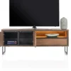 Trapani, lowboard 160 cm - 2-deuren + 1-lade + 1-niche (+ LED)
