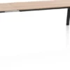 Zamora, uitschuiftafel 210 (+ 80 cm) x 100 cm - metalen poot