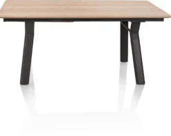 Zamora, uitschuiftafel 180 (+ 60 cm) x 100 cm - metalen poot