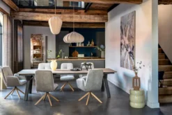 Zamora, uitschuiftafel 180 (+ 60 cm) x 100 cm - metalen poot