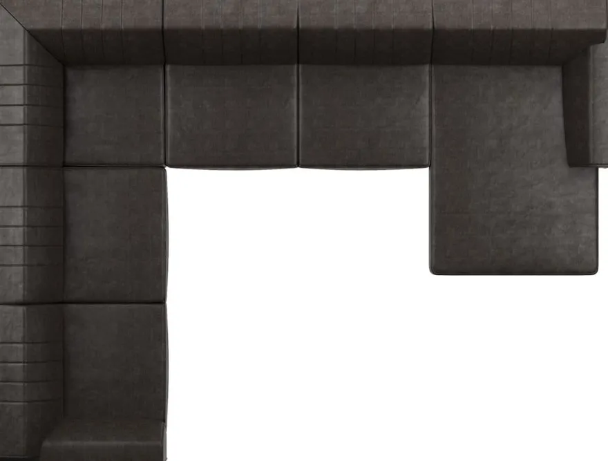 Zembla, 2 zits arm links - hoek - 2 zits zonder arm + longchair rechts