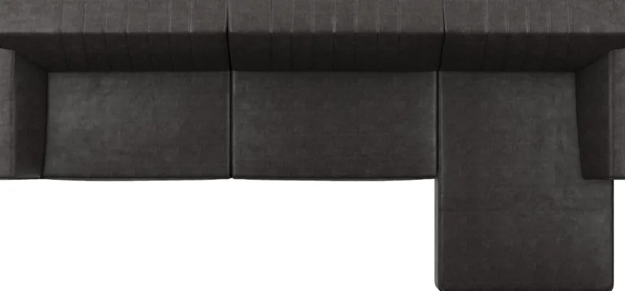 Zembla, 4-zits + longchair rechts
