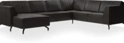 Zembla, 2 zits zonder arm + longchair links - hoek - 2 zits arm rechts